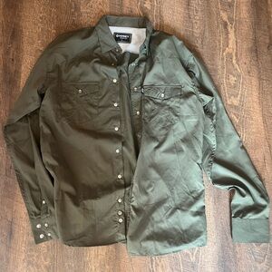 Green Hooey Button-Up Shirt